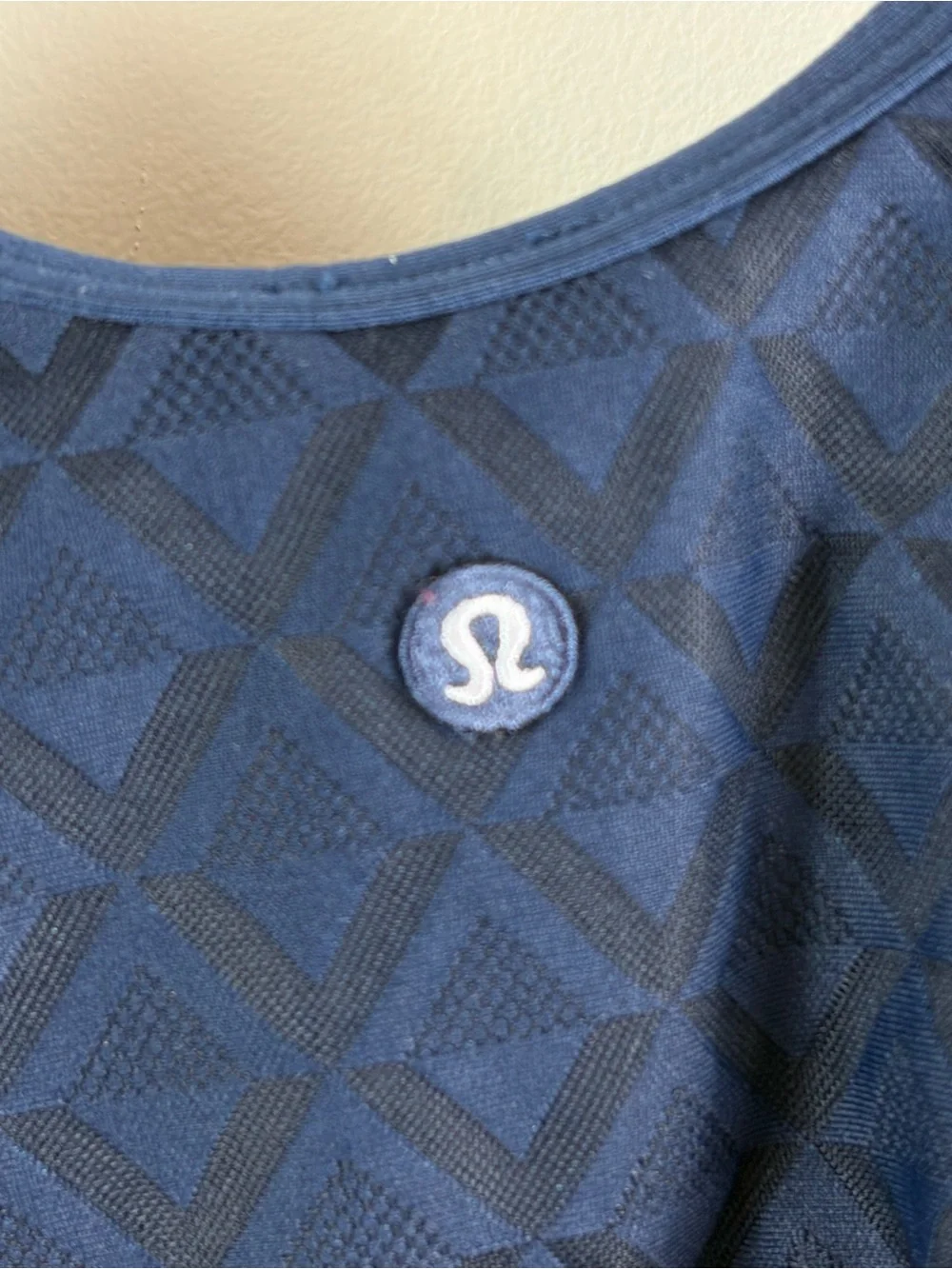 Lululemon Textured Mesh Tennis Tank Top Club Blue